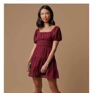 Francescas Collection burgundy mini dress.